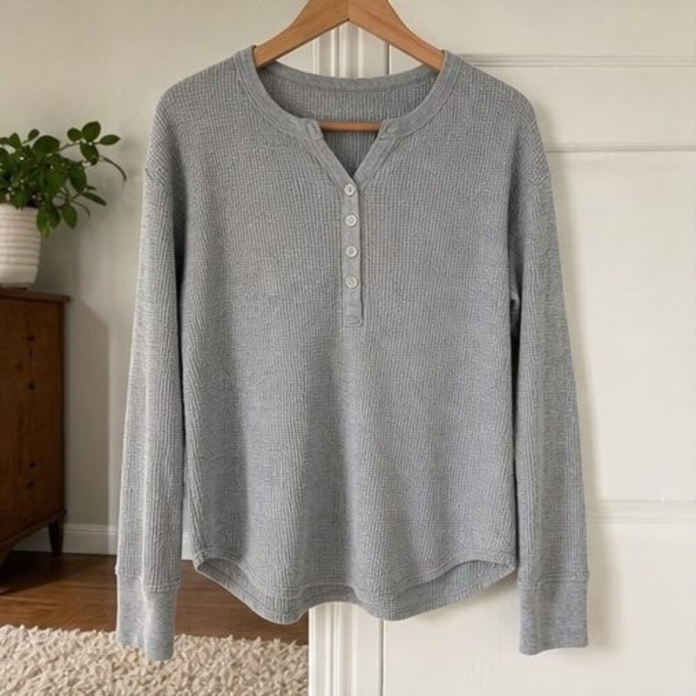 Gray Peplum Top